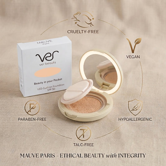 MAUVE Paris LED Cushion Foundation Compact – Intense Medium Neutral