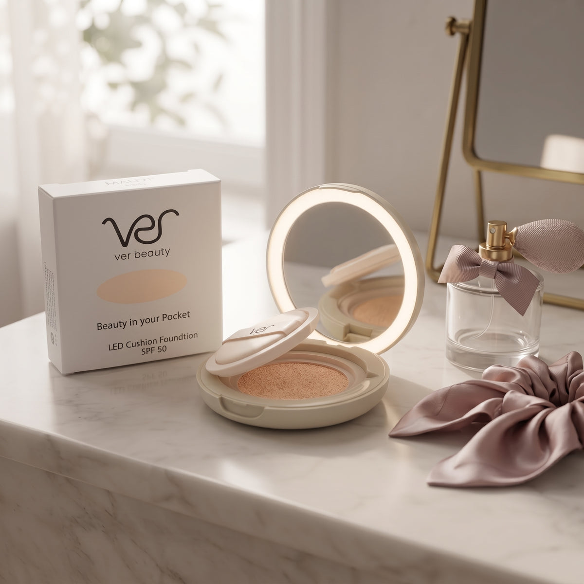 MAUVE Paris LED Cushion Foundation Compact – Light Medium Neutral
