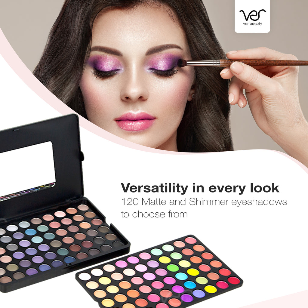 Bittersweet 120 Matte and Shimmer Eyeshadows by Ver Beauty-VMP1211