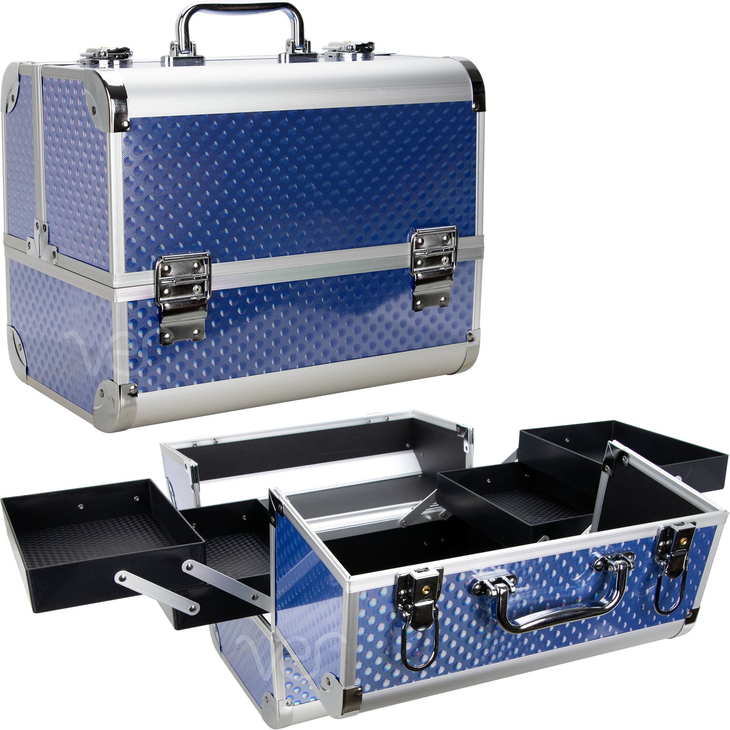 Trinita Makeup Case Organizer with 4 Extendable Trays by Ver Beauty