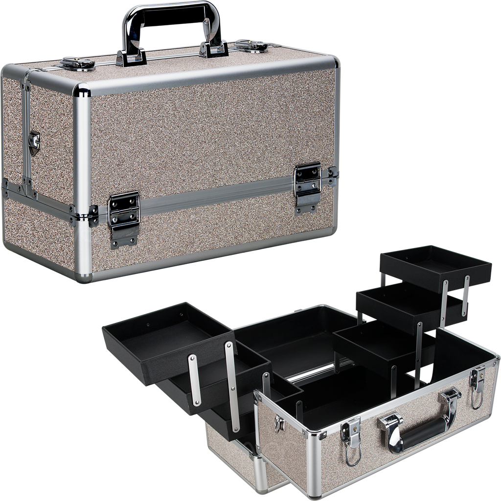 Michiel Train Makeup Case with Six Extendable Trays - VP001 - eBest Makeup Cases