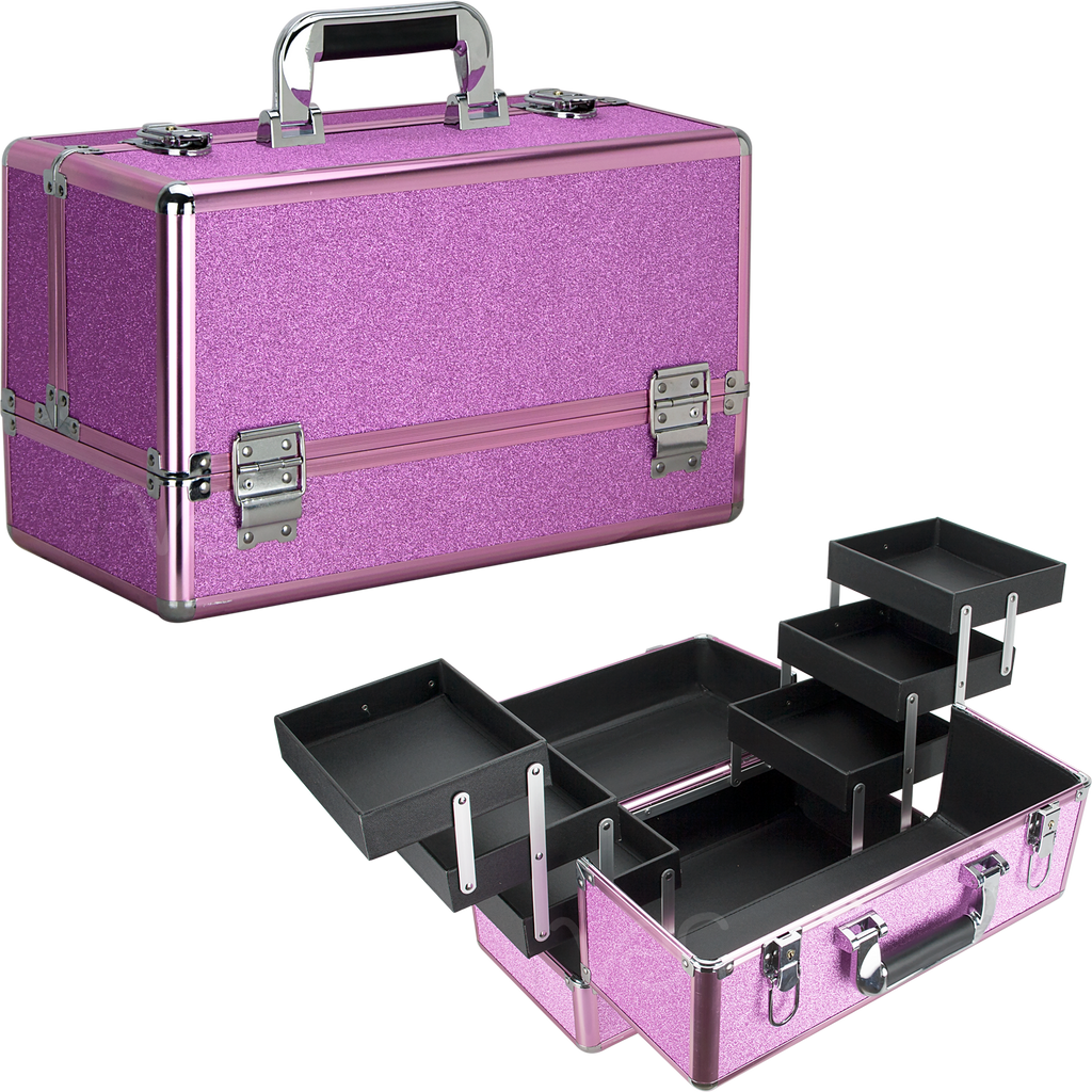 Michiel Train Makeup Case with Six Extendable Trays - VP001 - eBest Makeup Cases