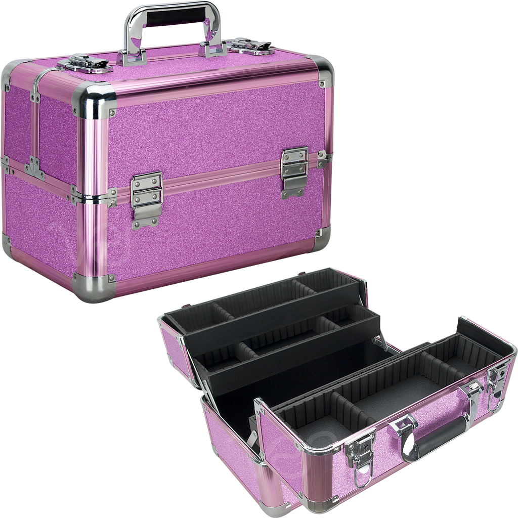 Nerli Train Makeup Case in Glitters by Ver Beauty-VK3403 - eBest Makeup Cases