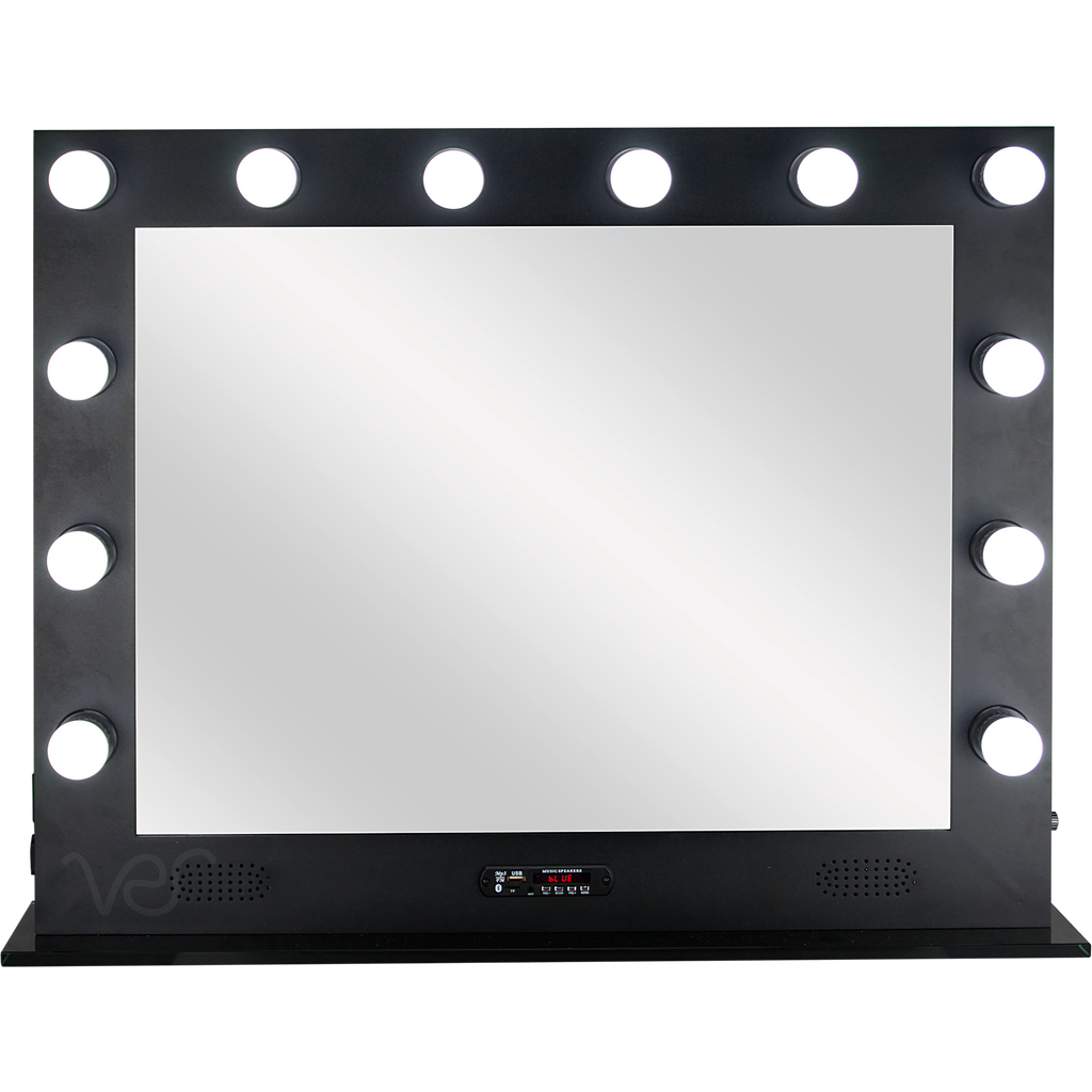 Savio Hollywood Vanity Mirror with 12 LED lights  by Ver Beauty-VL004 - eBest Makeup Cases