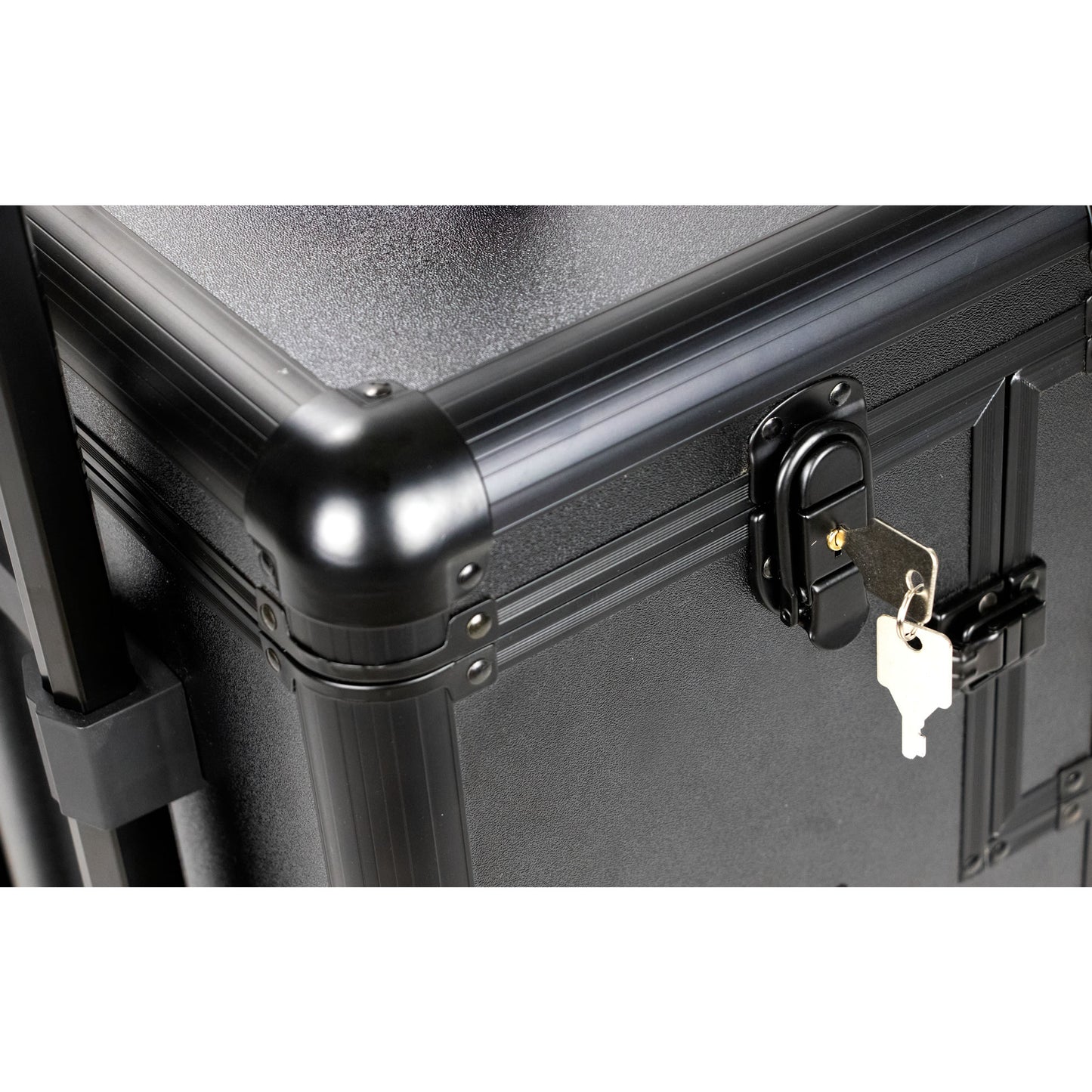 Fossi Black Matte Professional Rolling Makeup Hairstylist Case by Ver Beauty - VT002
