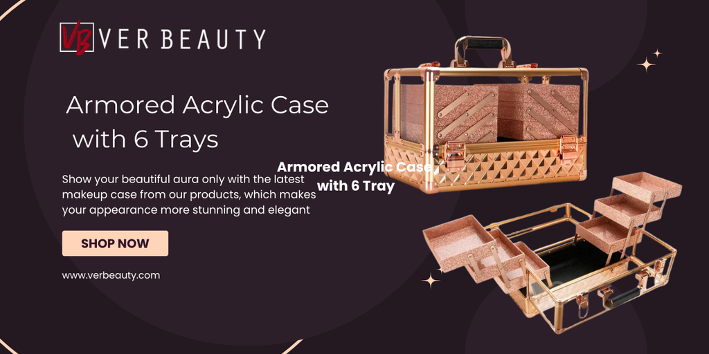 Armored Acrylic Case with 6 Trays - The Ultimate Choice for Beauty Professionals