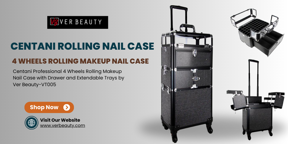 The Ultimate Professional Makeup Case: Centani Rolling Nail Case by Ver Beauty