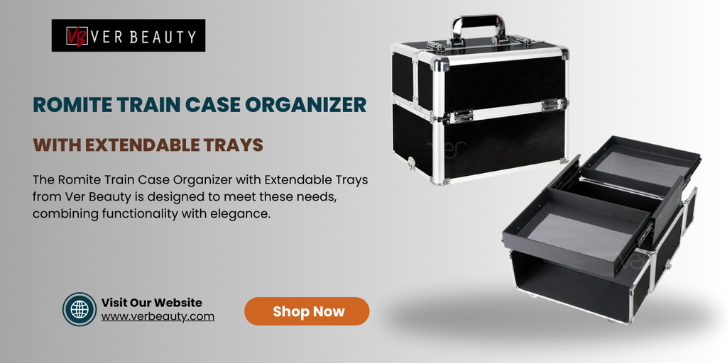 Revolutionizing Beauty Organization: The Romite Train Case with Extendable Trays