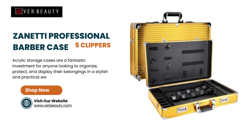 Zanetti Professional Barber Case for 5 Clippers - VER Beauty