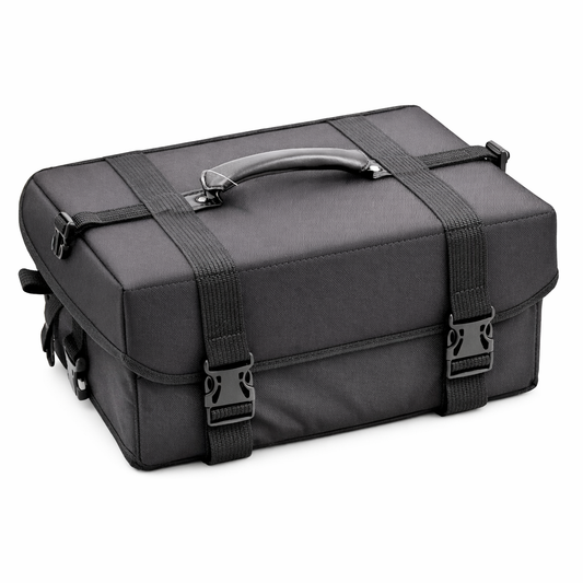 Professional Soft‑Sided Makeup Train Case – 1680D Nylon Cosmetic Organizer with Removable Trays, Brush Holder & Shoulder Strap