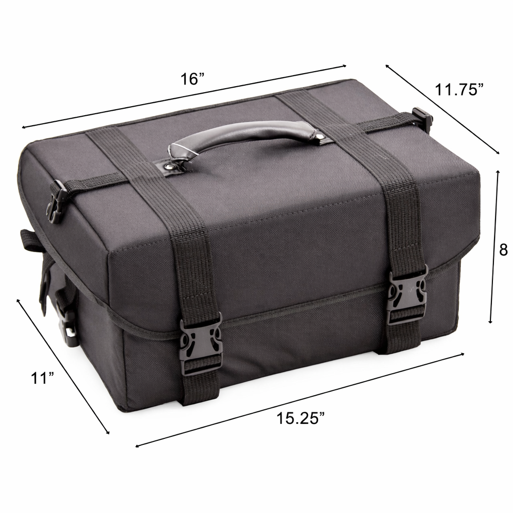 Professional Soft‑Sided Makeup Train Case – 1680D Nylon Cosmetic Organizer with Removable Trays, Brush Holder & Shoulder Strap