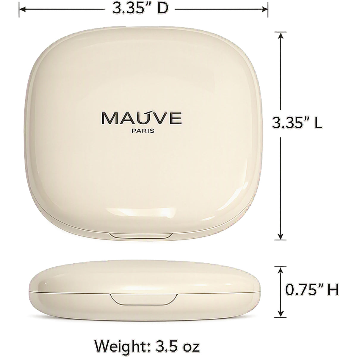 VER Beauty LED Mirror Pressed Powder Compact – Light Medium Neutral