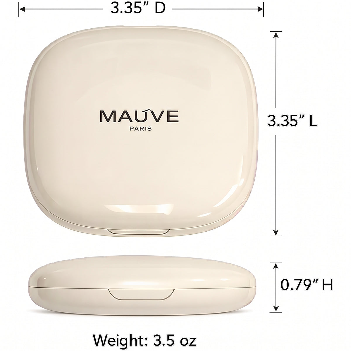 VER Beauty LED Mirror Pressed Powder Compact – Medium Neutral