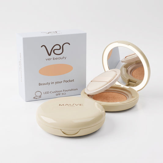VER Beauty LED Cushion Foundation Compact – Intense Medium Neutral
