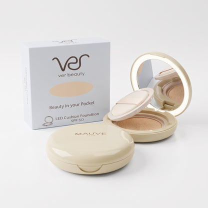 VER Beauty LED Cushion Foundation Compact – Light Medium Neutral
