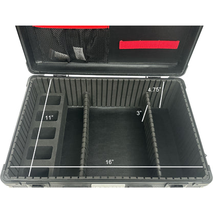 Professional Portable Barber Case for 5 Clippers and Supplies by JC Barber - JBC002