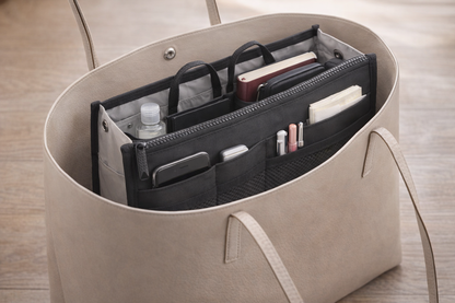 VER Beauty Handbag Organizer Insert – Expandable Multi-Pocket Purse Organizer