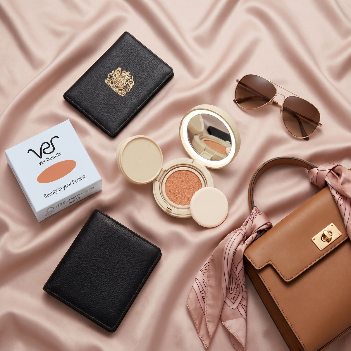 VER Beauty LED Cushion Foundation Compact – Intense Medium Neutral