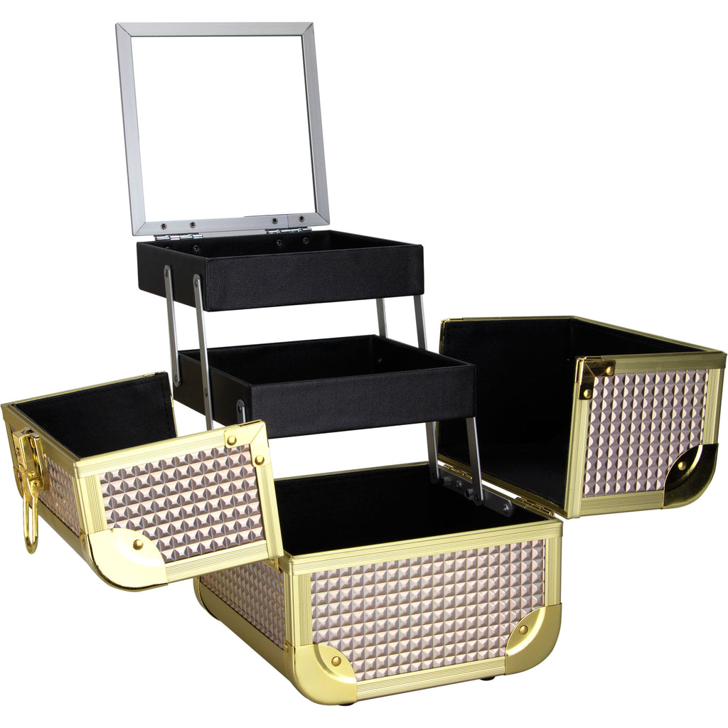 De Ct. Vecchia Makeup Case with 2 Extendable Trays by Ver Beauty-VK008