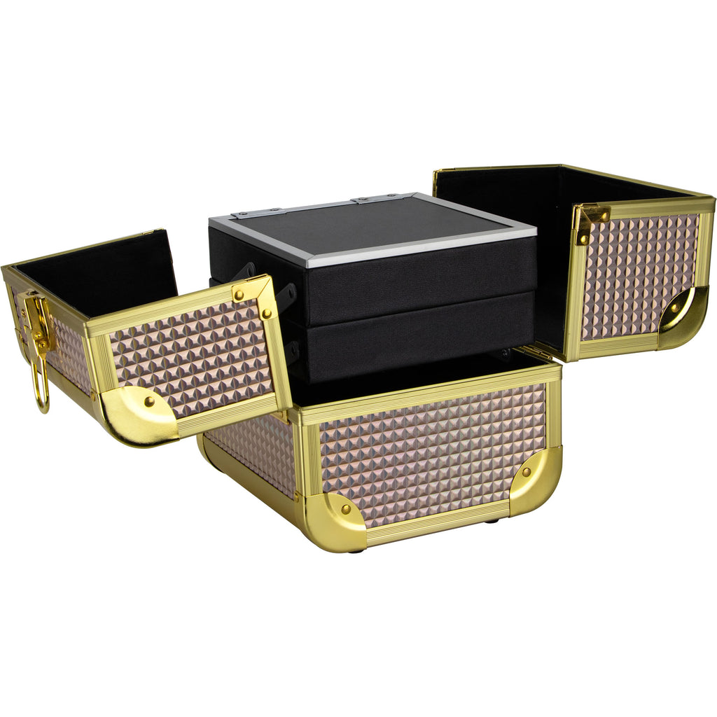 De Ct. Vecchia Makeup Case with 2 Extendable Trays by Ver Beauty-VK008