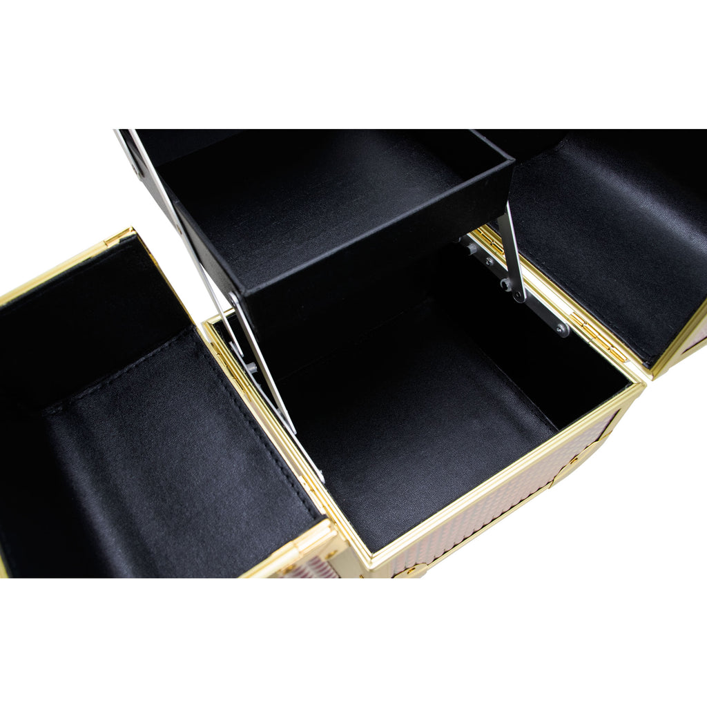 De Ct. Vecchia Makeup Case with 2 Extendable Trays by Ver Beauty-VK008