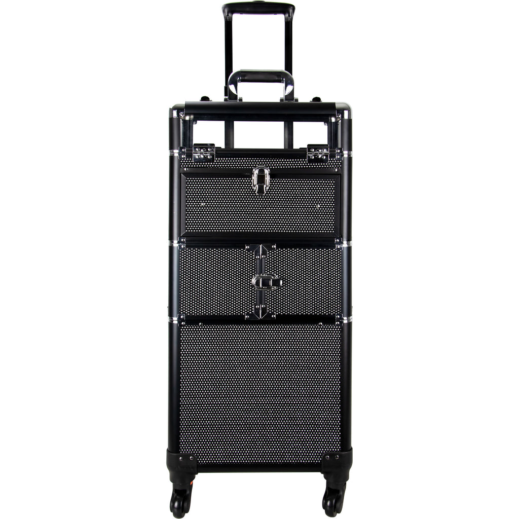 Centani Professional 4 Wheels Rolling Makeup Nail Case with Drawer and Extendable Trays by Ver Beauty-VT005