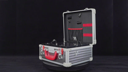 Professional Portable Barber Case for 4 Clippers and Supplies by JC Barber - JBC001