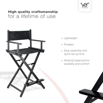 Taddea Aluminum Lightweight Director Chair by Ver Beauty - JMH001