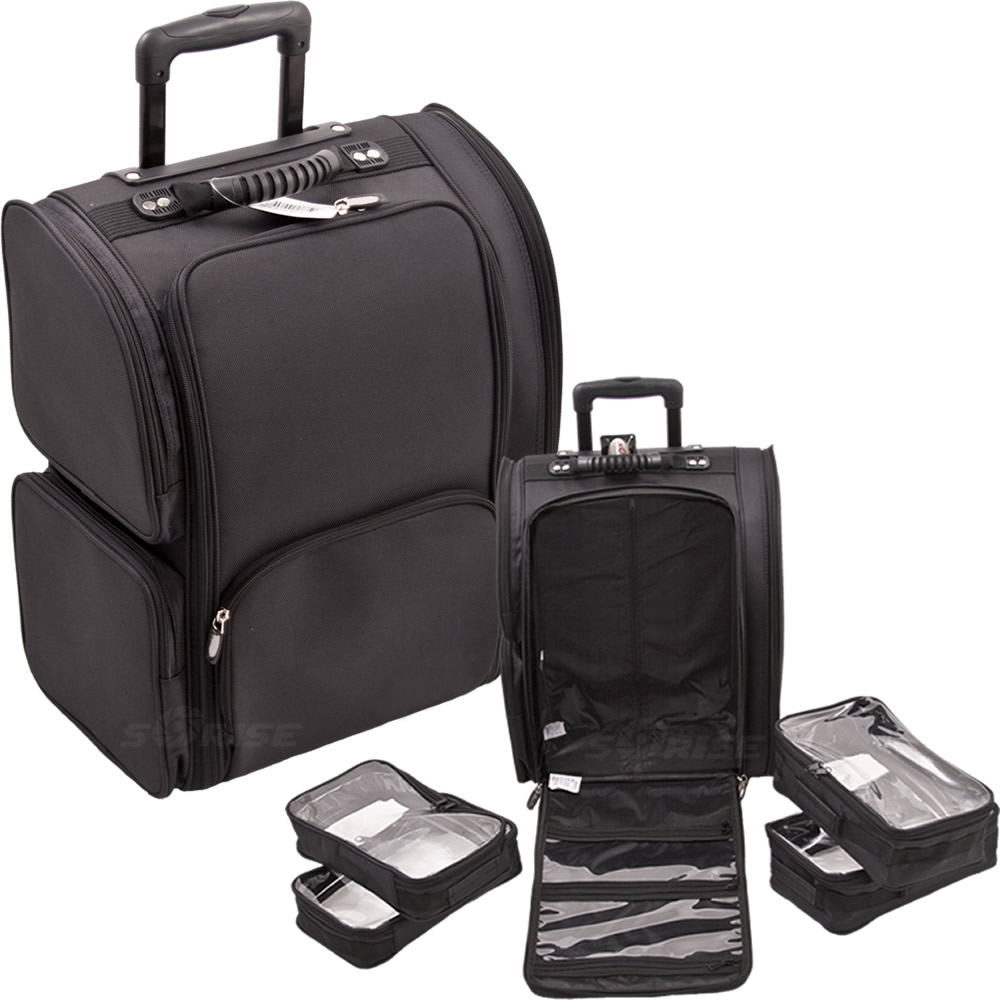 Correr Soft-Sided Rolling Makeup Case by Sunrise-C6401 - eBest Makeup Cases