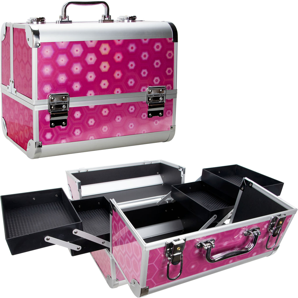 Trinita Makeup Case Organizer with 4 Extendable Trays by Ver Beauty
