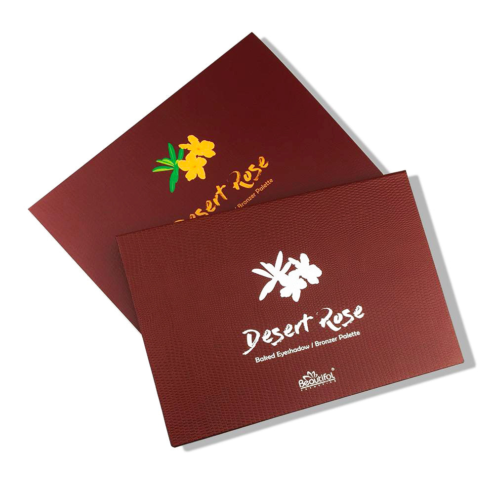 Desert Rose Baked Palette for Eyeshadow, Bronzer, and Highlighter