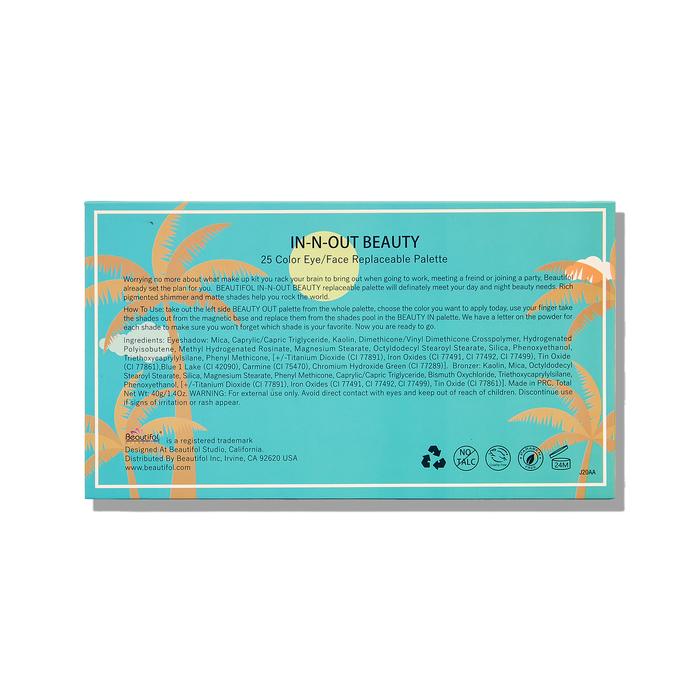 In and Out Beauty 25 Colors Eyeshadow Palette-VMP2011
