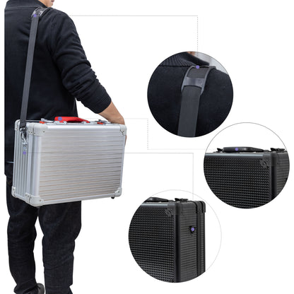 Professional Portable Barber Case for 4 Clippers and Supplies by JC Barber - JBC001