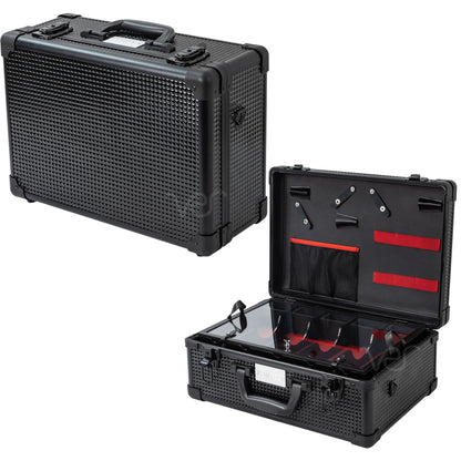 Professional Portable Barber Case for 5 Clippers and Supplies by JC Barber - JBC002