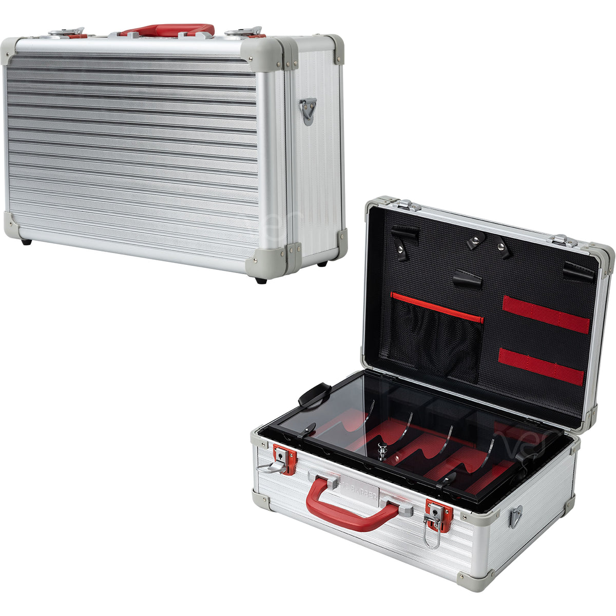 Professional Portable Barber Case for 5 Clippers and Supplies by JC Barber - JBC002