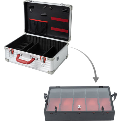Professional Portable Barber Case for 5 Clippers and Supplies by JC Barber - JBC002
