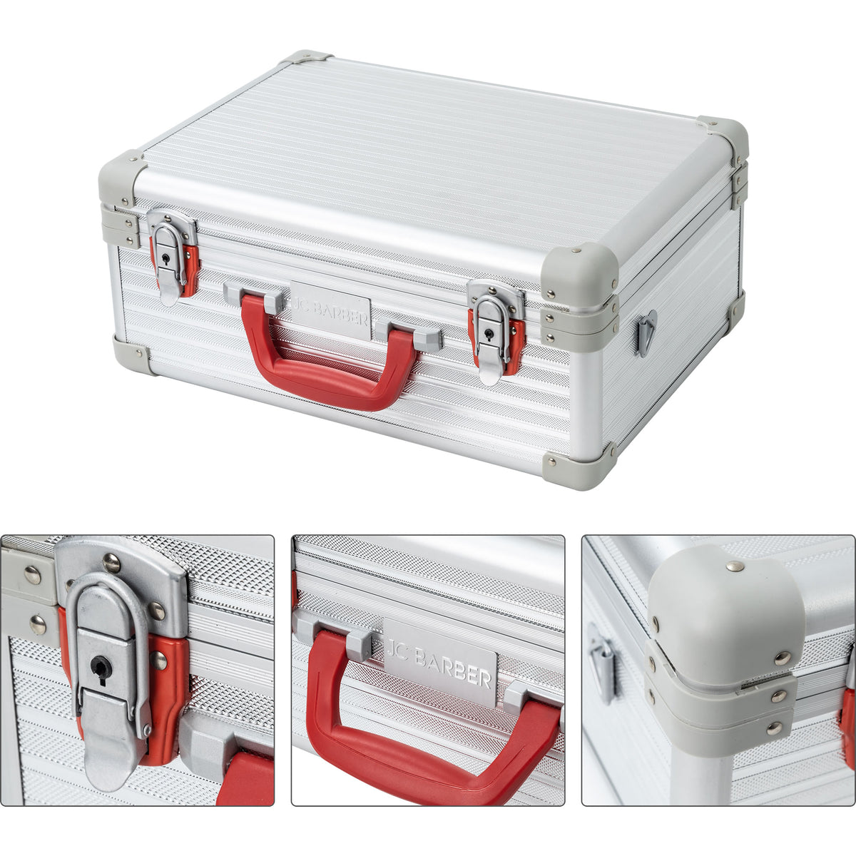 Professional Portable Barber Case for 5 Clippers and Supplies by JC Barber - JBC002