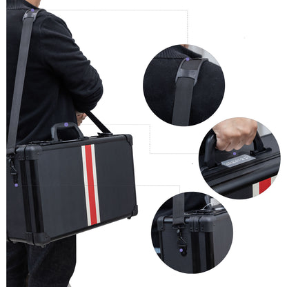 Professional Portable Barber Case for 6 Clippers and Supplies by JC Barber - JBC004