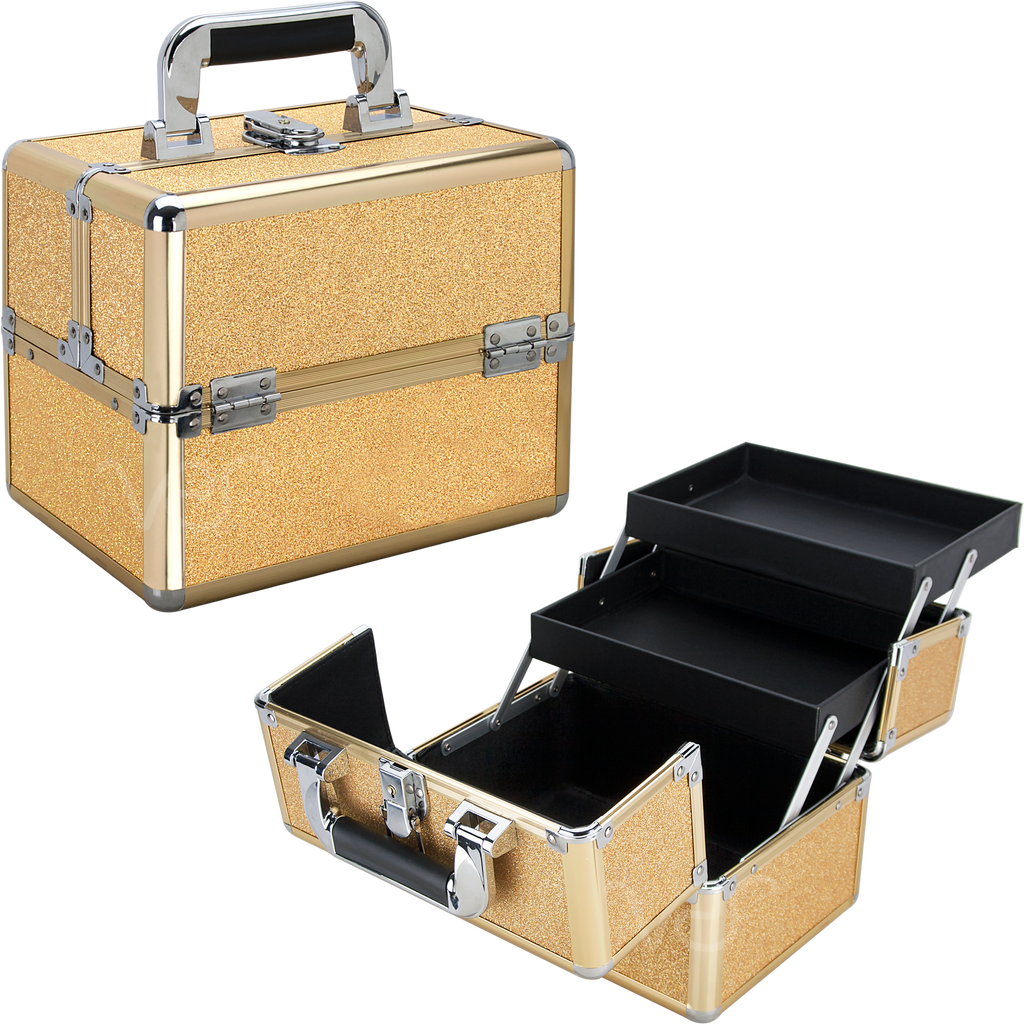 Piazzale Roma Train Makeup Case with Two Trays by Ver Beauty-VK002 - eBest Makeup Cases