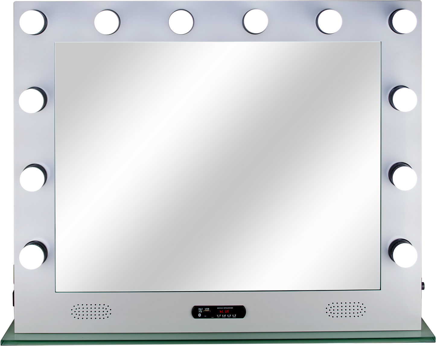 Savio Hollywood Vanity Mirror with 12 LED lights  by Ver Beauty-VL004 - eBest Makeup Cases