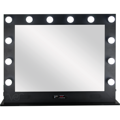 Savio Hollywood Vanity Mirror with 12 LED lights  by Ver Beauty-VL004 - eBest Makeup Cases