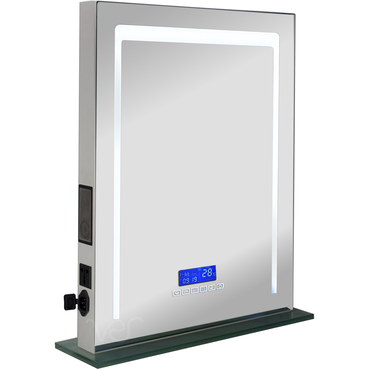 San Martino LED Vanity Full Mirror Tabletop in White-VL4201 - eBest Makeup Cases