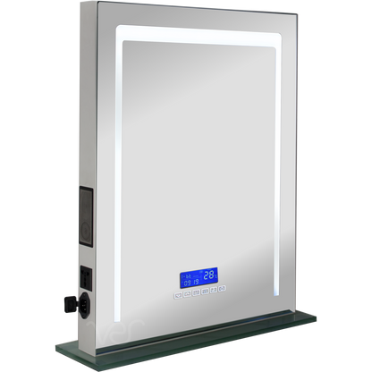 San Martino LED Vanity Full Mirror Tabletop in White-VL4201 - eBest Makeup Cases