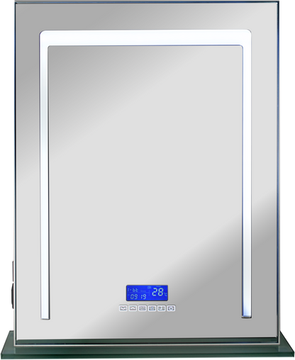 San Martino LED Vanity Full Mirror Tabletop in White-VL4201 - eBest Makeup Cases