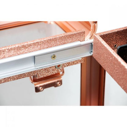 Soprano 3.8mm Armored Acrylic Nail/Makeup Case Organizer by Ver Beauty-VP014 - eBest Makeup Cases