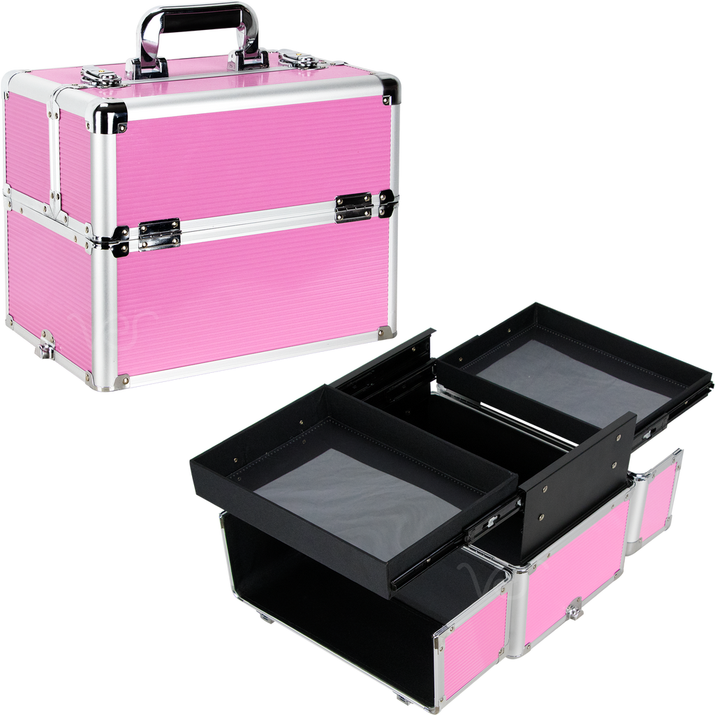 Romite Train Case Organizer with Extendable Trays-VP019