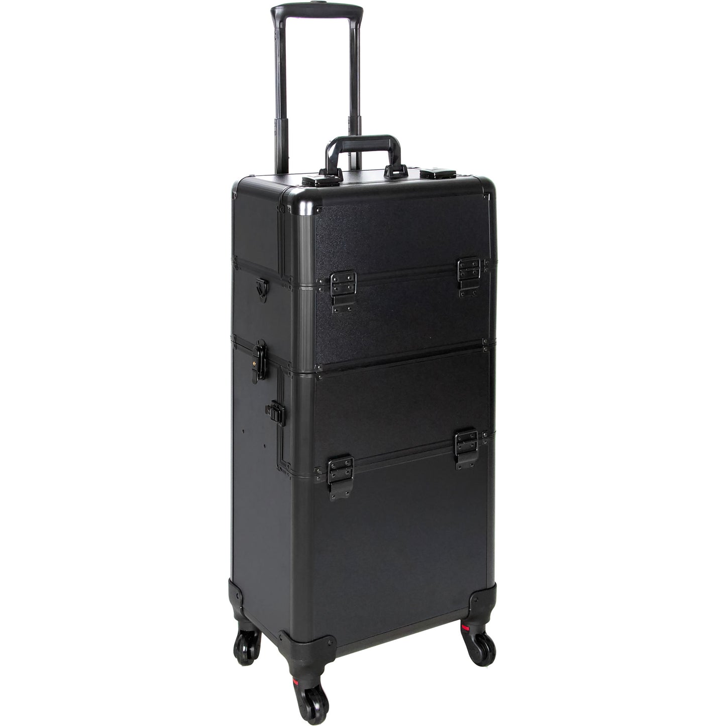 Fossi Black Matte Professional Rolling Makeup Hairstylist Case by Ver Beauty - VT002
