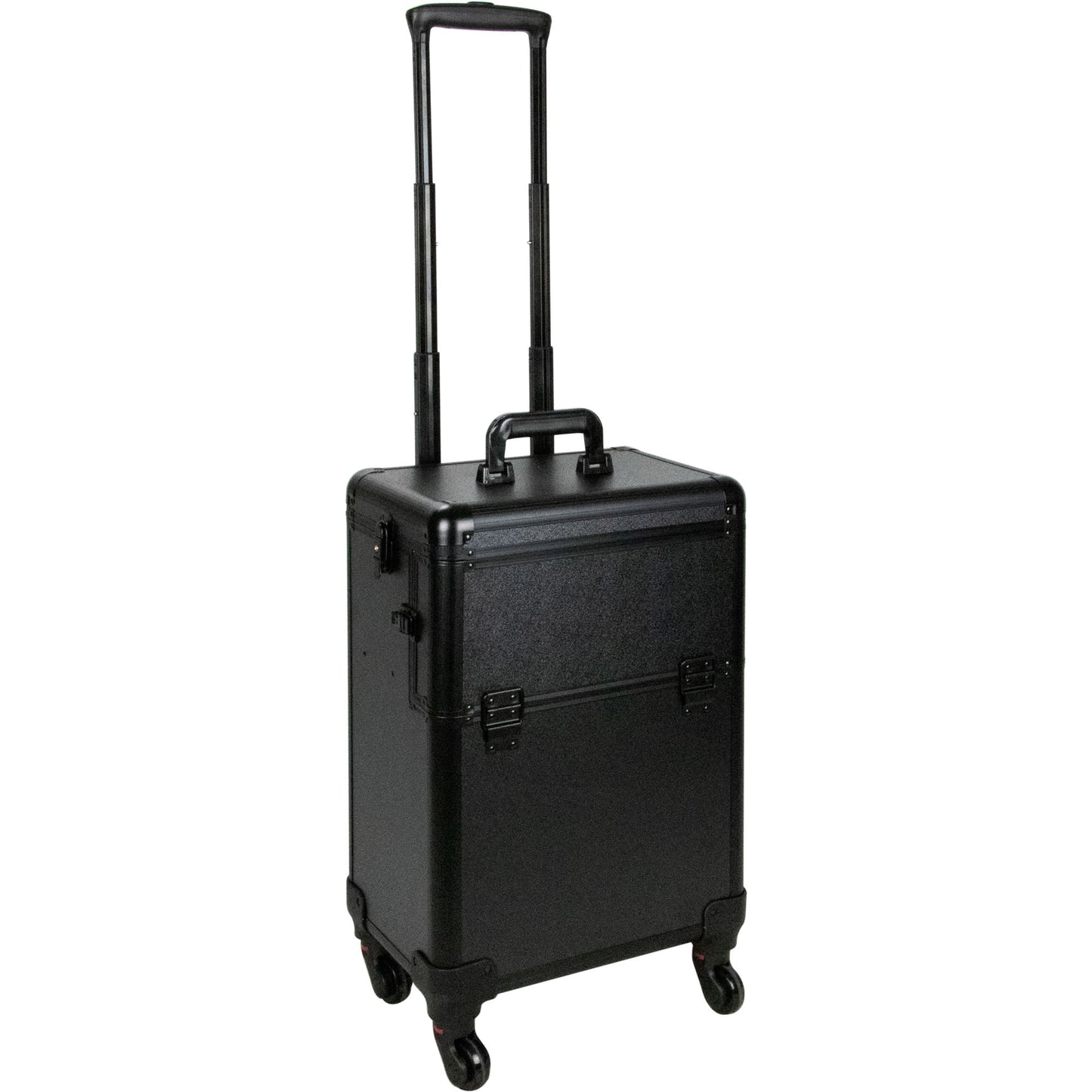 Fossi Black Matte Professional Rolling Makeup Hairstylist Case by Ver Beauty - VT002