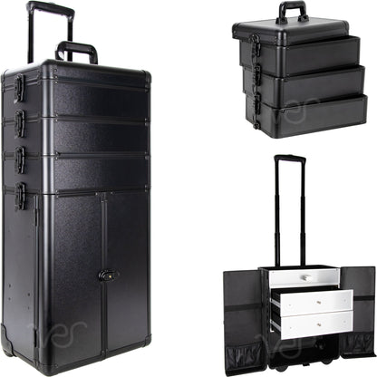 Colonne Rolling Makeup Case by Sunrise-I3366 - eBest Makeup Cases