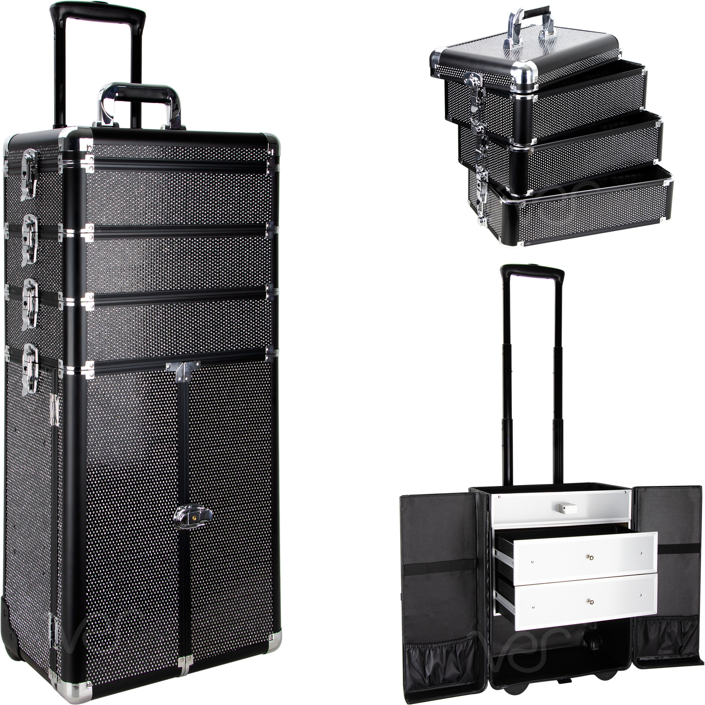 Colonne Rolling Makeup Case by Sunrise-I3366 - eBest Makeup Cases